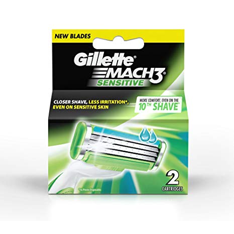 Gillette Mach 3 Manual Shaving Razor Blades - 2s Pack (Cartridge)