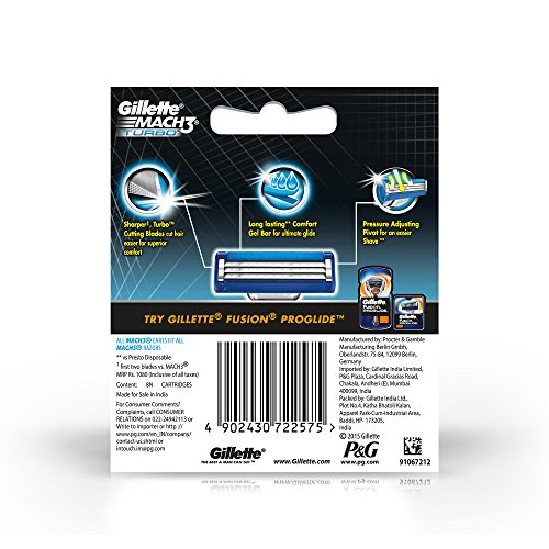 Gillette Mach 3 Manual Shaving Razor Blades - 2s Pack (Cartridge)