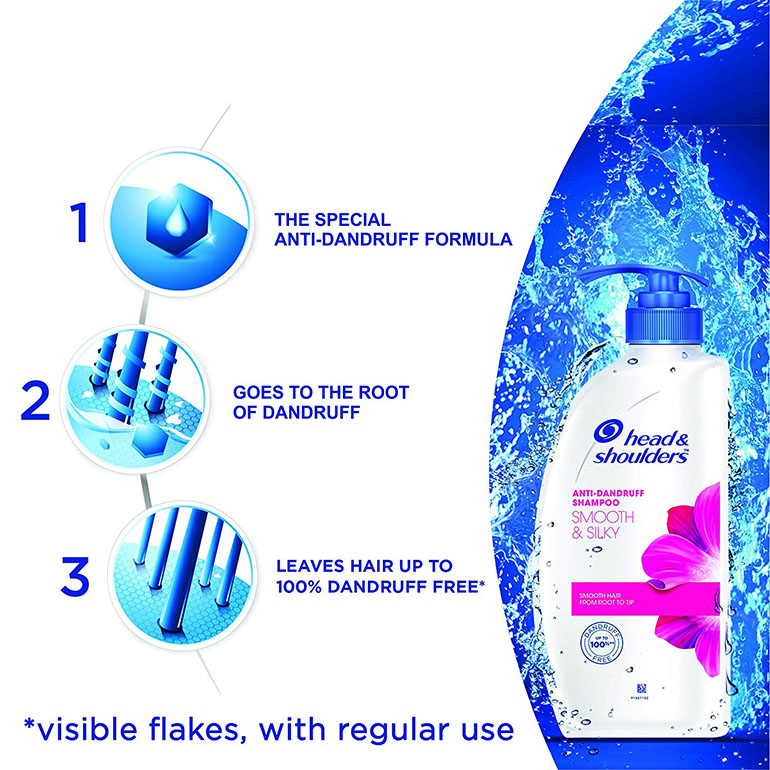 Head & Shoulders Smooth And Silky Shampoo, 675ml