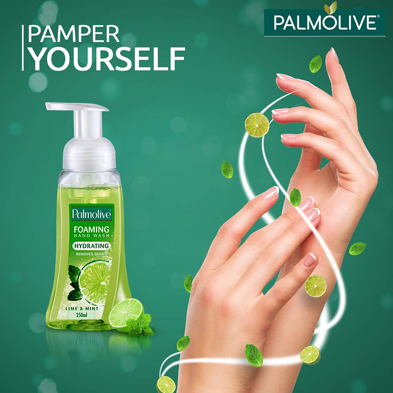 Palmolive Hydrating Foaming Hand Wash, Lime & Mint - 250ml Pump
