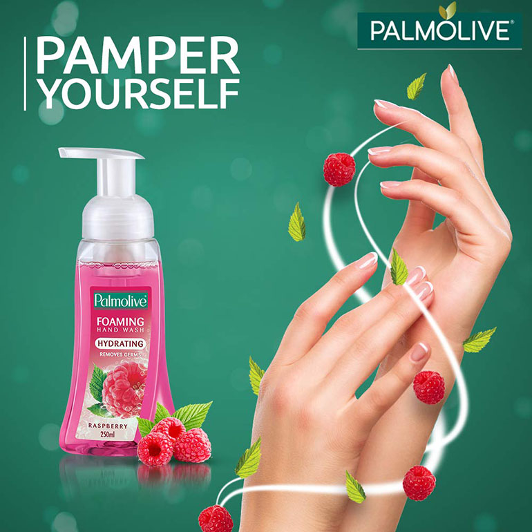 Palmolive Hydrating Foaming Hand Wash, Raspberry - 250 ml Pump