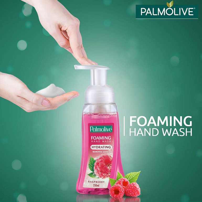 Palmolive Hydrating Foaming Hand Wash, Raspberry - 250 ml Pump