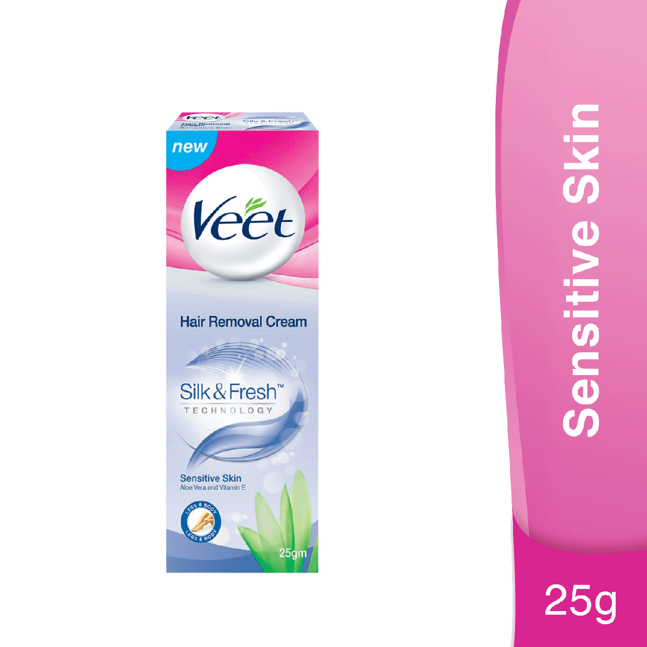 Veet Silk & Fresh Hair Removal Cream, Sensitive Skin - 25 g