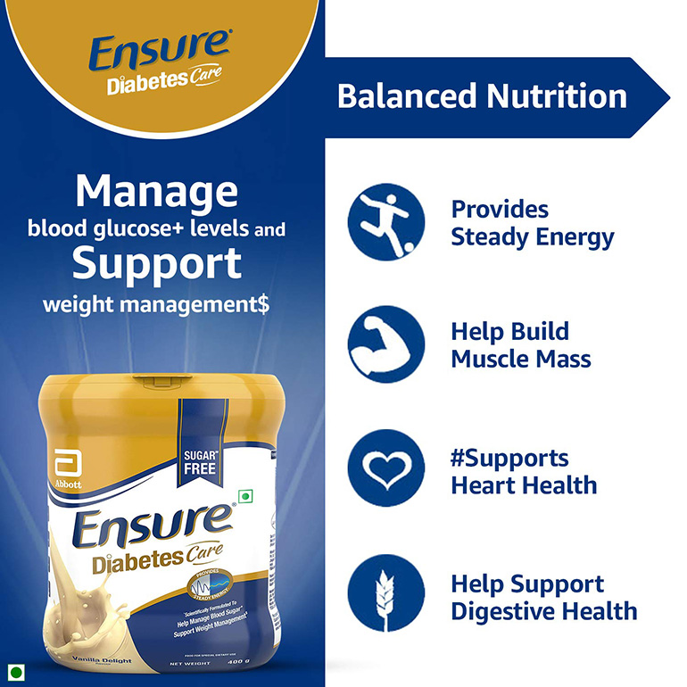 Ensure Diabetes Care Adult Nutrition Health Drink 400g (Vanilla